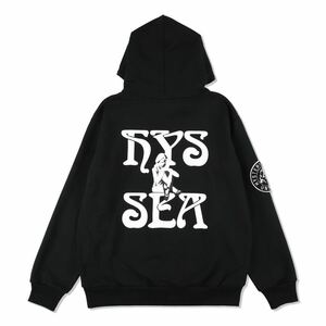 【新品未使用】 23AW 24 新品 WIND AND SEA HYSTRIC GLAMOUR ウィンダンシー ヒステリックグラマー WDS HOODIE フーディー スウェット 黒 S