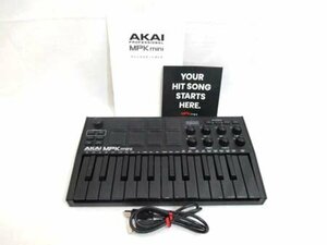 アカイ AKAI MIDIキーボードコントローラー MPK mini MK3 通電確認のみ 中古 ■
