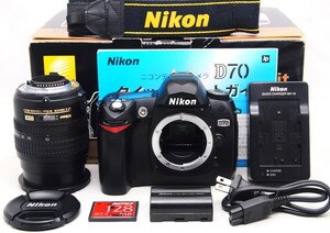 ●美品●初心者入門フルセット● Nikon ニコン D70 AF-S 18-70 純正 レンズキット●届いたらすぐに撮影OK●女性ならではの丁寧な対応で安心