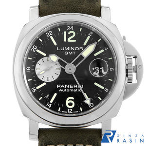 パネライ ルミノール GMT オートマティック アッチャイオ PAM01088 T番 中古 メンズ 腕時計　