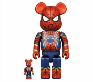 BE@RBRICK IRON SPIDER 100％ & 400％ ベアブリック メディコムトイ MEDICOM TOY Mickey スパイダーマン アイアン スパイダー 