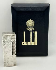 ダンヒル DUNHILL ローラーガスライター シルバーカラー 着火有　FLINTS付属★877管理番号