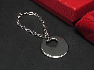 ■極美品■ Cartier カルティエ ハート キーホルダー バッグチャーム レディース シルバー系 AR5756