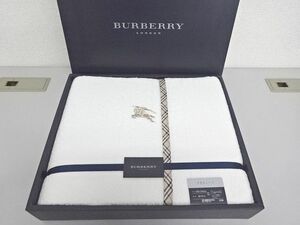 未使用・自宅保管品★BURBERRY★バーバリー　タオルシーツ　綿100％　ホワイト　140×240cm　西川　