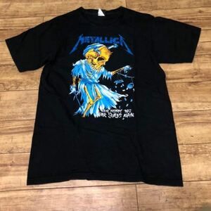 メタリカ　METALLICA 半袖Ｔシャツ　ブラック　Lサイズ against バンドTシャツ