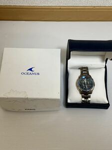 1000円スタート CASIO カシオ OCEANUS オシアナス マンタ 腕時計 OCW-S1400 電波ソーラー タフソーラー　動作未確認