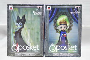Qposket　Disney Characters Q posket petit－Villains－　ヴィランズ　マレフィセント　女王　フィギュア　２種セット