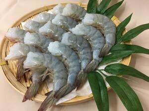 鮮度抜群！「無頭バナメイエビ」約1kg(16/20サイズ) IQF凍結！背わたの除去済！※全商品同梱可！13kgまで送料同額でお届けします！