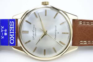 わずか１年ほど製造☆1963年製 SEIKO　Cronos Specialecial15039　SDダイヤル　80MGF　２３石 手巻紳士腕時計 純正ベルト 初代GSほぼ同じ
