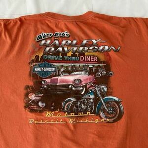 2XL ビッグサイズ 00s HARLEY DAVIDSON ポケット Tシャツ ビンテージ （ 00年代 ハーレー ダビッドソン 90s ハーレーT バイカー アメ車 XXL