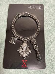 X JAPAN 1番くじ ⑥バッグチャーム賞　C YOSHIKI toshl HEATH パタ　SUGIZO ドクロ　スカル　十字架　未開封品　キーチェーン　カッコいい!