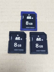 SDカード メモリーカード 8GB 3枚セット 初期化済み