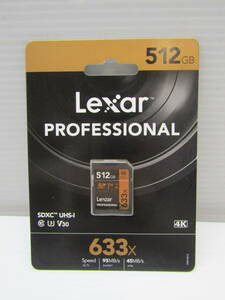 115-KE835-60s Lexar SDXC PROFESSIONALN 512GB 未開封品
