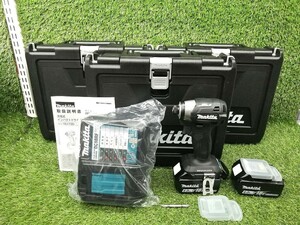 未使用品 makita マキタ 18V 6.0Ah 充電式インパクトドライバ TD173DRGXB ブラック 3台セット 【1】