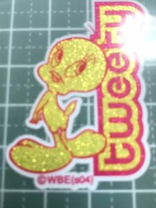 アイロンシールワッペン　Tweety トゥイーティー 　転写シール　カバン　スモック　帽子　鞄　カバン　入園　入学　