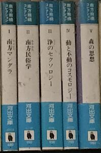 中沢新一 編　南方熊楠 コレクション　5冊揃 中公文庫　全巻初版帯付　未読美品