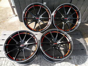 RAYS VOLK RACING G25 19×9.5J＋42 5H 114.3 カラーCB FACE-3 鍛造 FORGED 4本セット 中古品