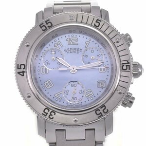 エルメス HERMES CL2.310 クリッパー クロノグラフ クォーツ レディース 良品 Q#129245