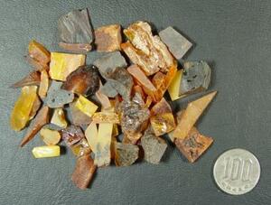 ◆天然琥珀（コハク）原石・20ｇ◆#281/バルト海（リトアニア）産アンバー