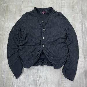 tricot comme des garcons トリコスペシャル パッカリング カットワーク レース フラワー ジャケット カットソー コムデギャルソン