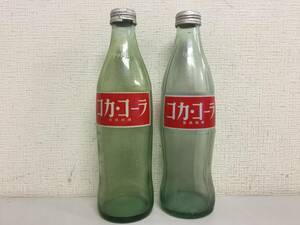 昭和レトロ　コカ・コーラ　空瓶　1L瓶　2本セット　当時物　　　A1.4