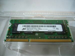 【送料込（条件あり）】 Micron SO-DIMM メモリ DDR3L-1600 / PC3L-12800S 2GB (06)