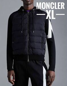 ☆MONCLER ニット切り替え ダウンパーカー XL ブラック