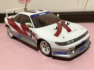 送料無料　1/10 当時物 日産 シルビア N3 レーシングカー ラジコン車体 タミヤ TAMIYA サンワ SANWA NISSAN SILVIA RACING CAR