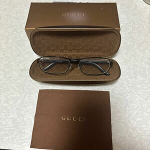 GUCCI メガネフレーム 55口-16-135ブラック　　　美品　箱、ケース　マイクロフィバークロス