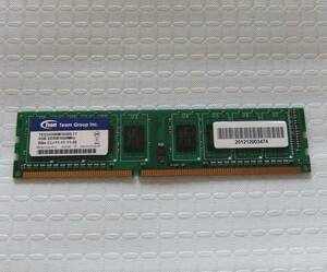 PC用メモリ Team 4GB DDRⅢ 1600MHz CL=11-11-11-28 TED34096M1600C11 4GB 中古 143