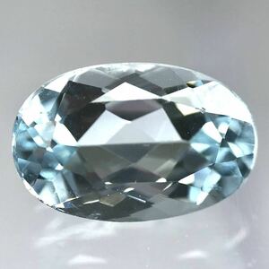 (天然アクアマリン2.313ct)a 約10.8×7.1mmソーティング付 ルース 裸石 宝石 ジュエリーaquamarine i 