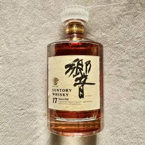 【古酒・空瓶】響17年 開封ボトル・空びん　ウイスキー サントリー SUNTORY HIBIKI WHISKY 