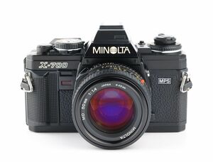 06370cmrk MINOLTA New X-700 + New MD 50mm F1.4 MF一眼レフカメラ 標準レンズ