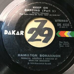 試聴 HAMILTON BOHANNON KEEP ON DANCING PT1 PT2 両面EX+ 