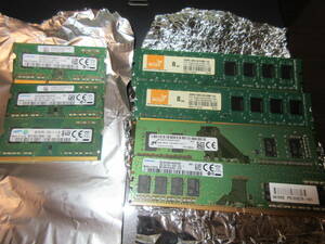 ★ DDR4-2400 DDR3-1600 DDR3L-12800　デスクトップPC ラップトップPCメモリ 　計8枚