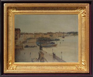 真作保証 サン-ジェルミエ『VENISE』5号 Joseph Saint-Germier(1860-1925)オルセー美術館、カンペール美術館等所蔵 BENEZIT載 検 19世紀