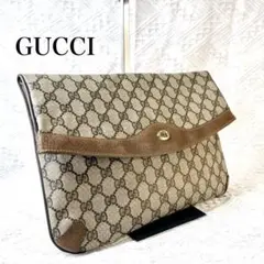 【未使用級】GUCCI グッチ クラッチバッグ GG柄 オールドグッチ セカンド