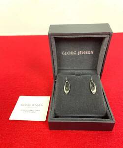 ●GEORG JENSEN ジョージ ジェンセン ピアス フック ゼファー SILVER シルバー 925●