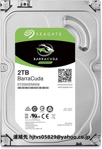 新品 Seagate BarraCuda ST2000DM008 3.5 2TB 内蔵ハードディスク HDD 2年保証 6Gb/s 256MB 7200rpm