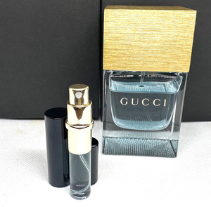 ★グッチ香水・GUCCI POUR HOMME II EDT.★3.5ml入Spray×1本のみ(※画像前方左側の小(黒色)スプレー1本のみ)/未使用/箱無/廃盤/入手困難品