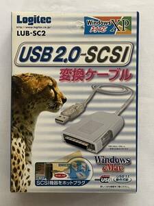 ★☆Logitec　ロジテック USB2.0-SCSI 変換ケーブル LUB-SC2 (Windows & Mac)☆★