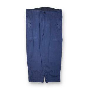23SS LOOK15 Yohji Yamamoto POUR HOMME INDIGO HEM WITH INTERFACING PANTS ロングパンツ 3 ブルー HZ-P55-314 ヨウジヤマモト 店舗受取可