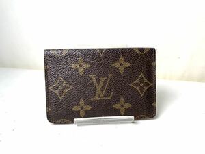 635 美品 1円 LOUIS VUITTON ルイヴィトン モノグラム オーガナイザードゥポッシュ カードケース 名刺入れ メンズ ブラウン系