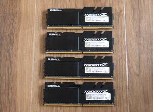 G.Skill F4-3733C17Q-64GTZKK DDR4-3733 (3600 CL14 ok) 16GBx4枚 合計64GB SAMSUNG B-die