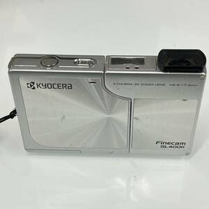 ☆【KYOCERA/京セラ】動作品 箱説付 Finecam SL400R コンパクト デジタルカメラ 4.0 Mega pixels デジカメ バッテリー 充電器 ケース 付