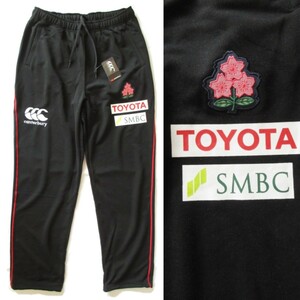 メンズ 3L◆未使用 カンタベリー ラグビー日本代表 選手支給品 ジャパン スウェットパンツ 黒 ブラック CANTERBURY JAPAN SWEAT PANTS