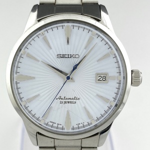 【ジャンク品】セイコー SEIKO メカニカル カクテルタイムシリーズ ライトブルー 腕時計 自動巻き 中古