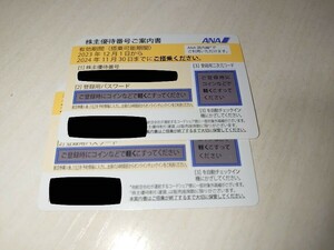 【2枚組】ANA 全日空株主優待 株主割引券