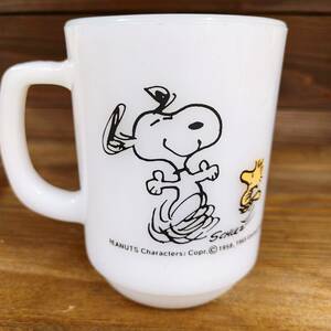 Fire King Snoopy マグカップ ファイヤーキング ミルクガラス コップ スヌーピー ピーナッツ PEANUTS アメリカン ビンテージ ヴィンテージ4