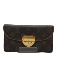 LOUIS VUITTON◆ポルト・フォイユ・ウジェニ/モノグラム/M60123/ブラウン/折りたたみ財布